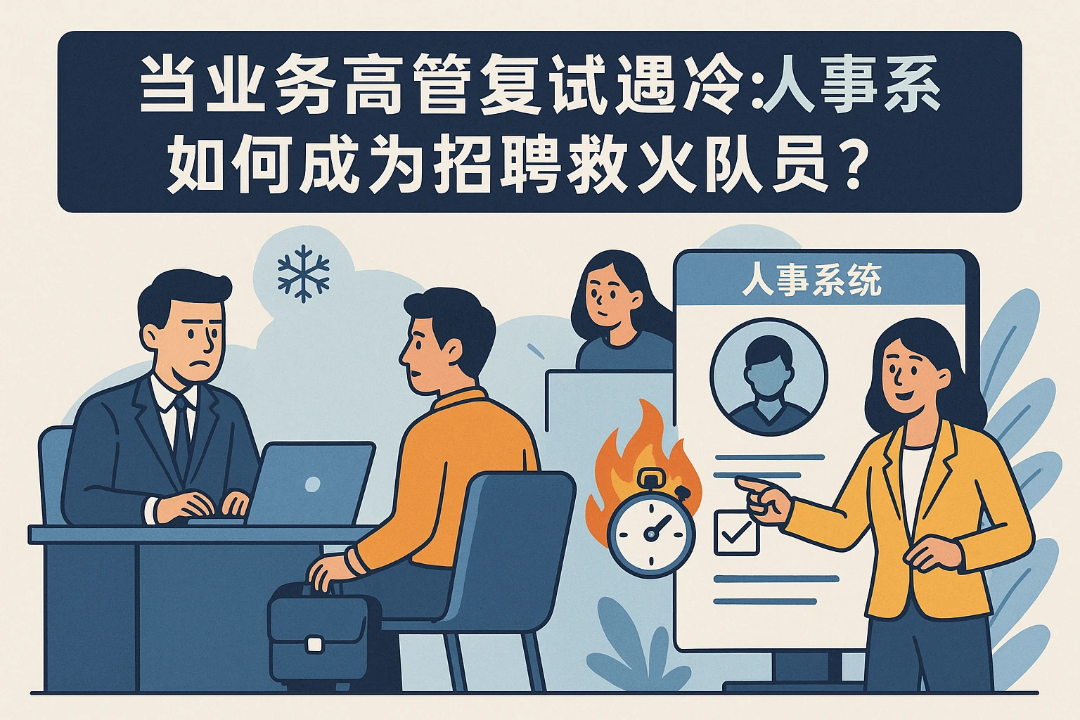 当业务高管复试遇冷：人事系统如何成为招聘救火队员？