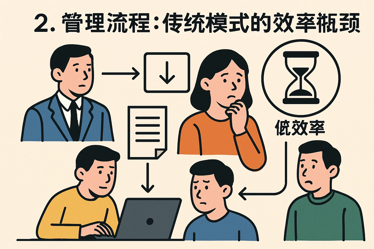 2. 管理流程：传统模式的效率瓶颈