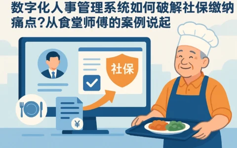 数字化人事管理系统如何破解社保缴纳痛点？从食堂师傅的案例说起