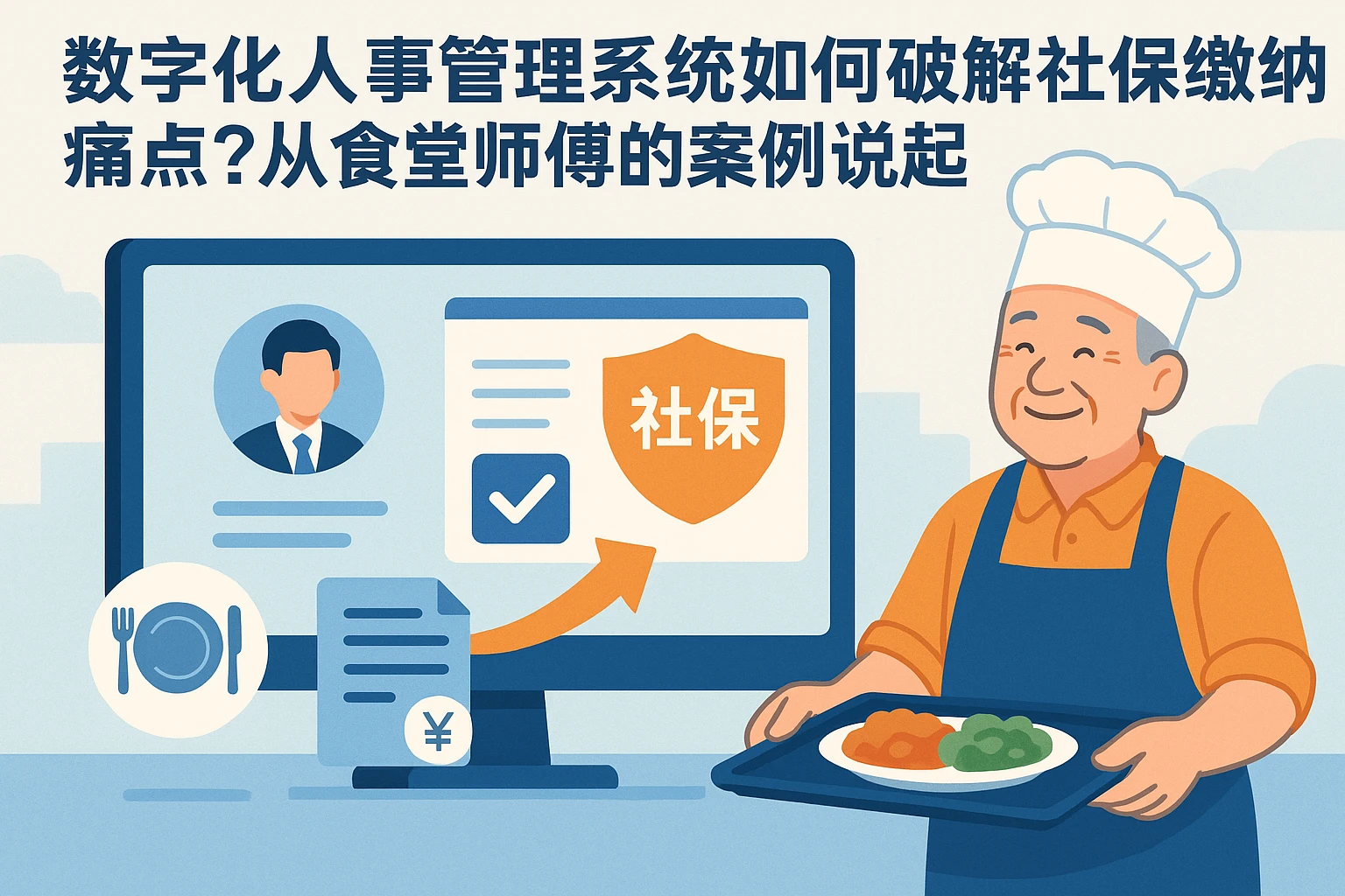 数字化人事管理系统如何破解社保缴纳痛点？从食堂师傅的案例说起