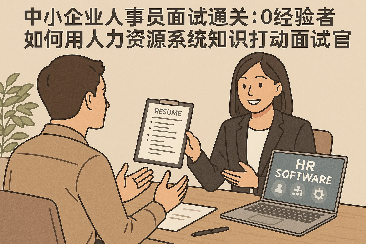 中小企业人事专员面试通关：0经验者如何用人力资源系统知识打动面试官