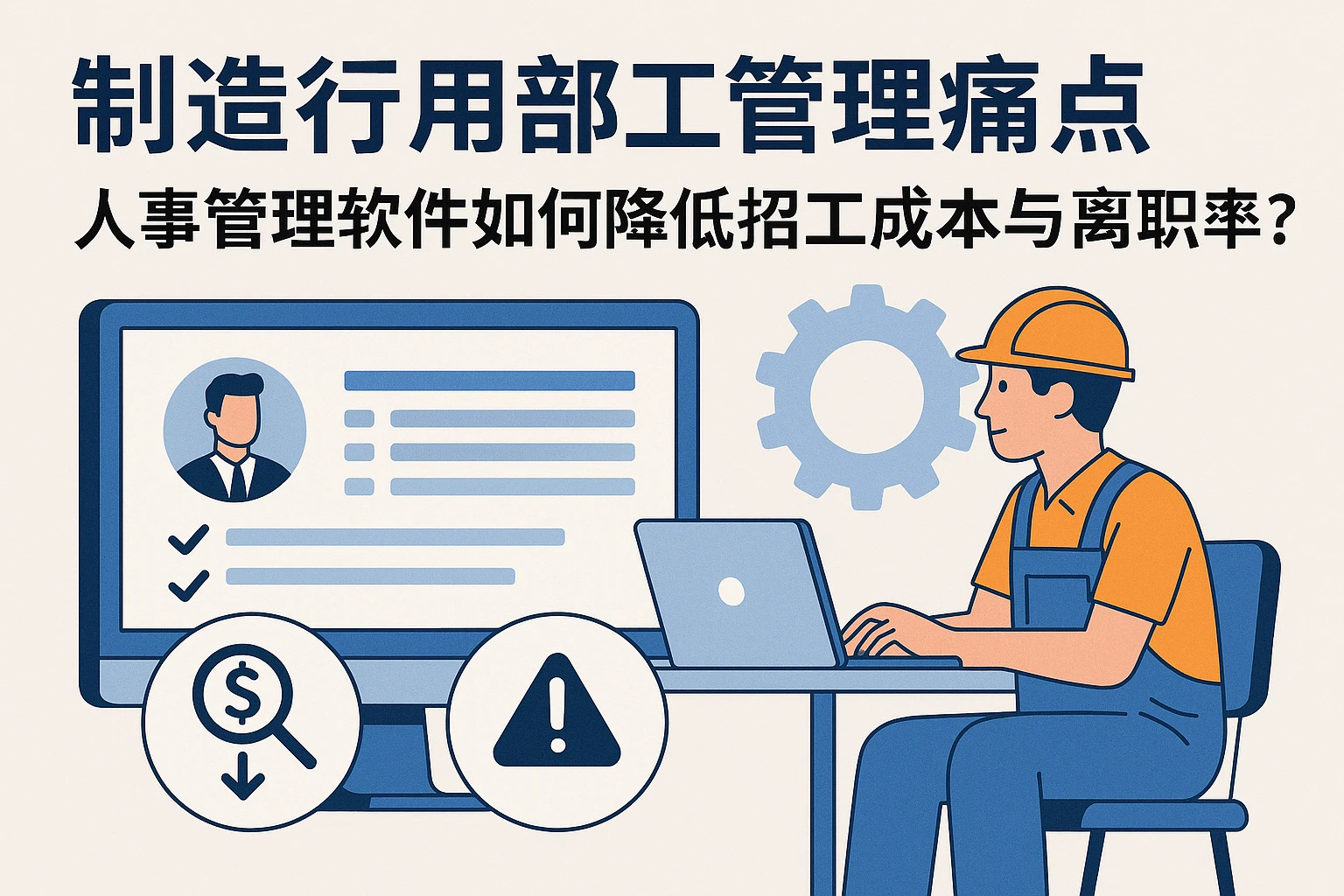 制造行业普工管理痛点破解：人事管理软件如何降低招工成本与离职率？