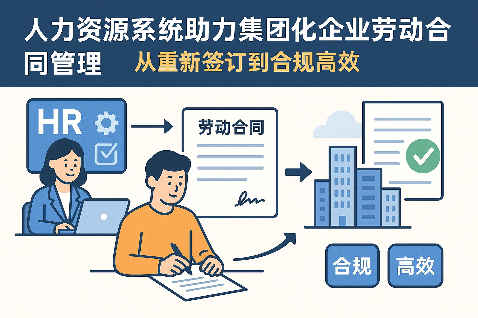 人力资源系统助力集团化企业劳动合同管理：从重新签订到合规高效