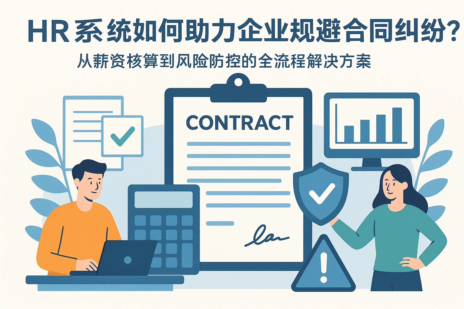 HR系统如何助力企业规避合同纠纷？从薪资核算到风险防控的全流程解决方案
