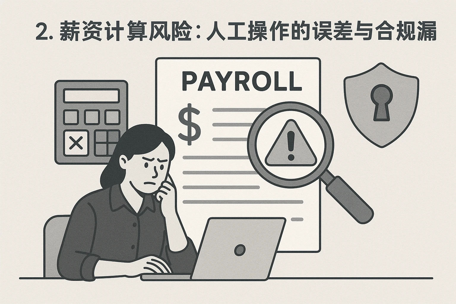 2. 薪资计算风险：人工操作的误差与合规漏洞