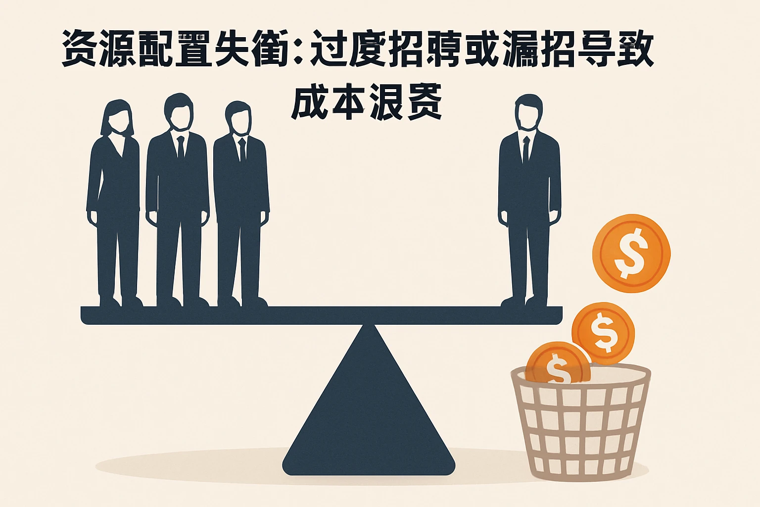2. 资源配置失衡：过度招聘或漏招导致成本浪费
