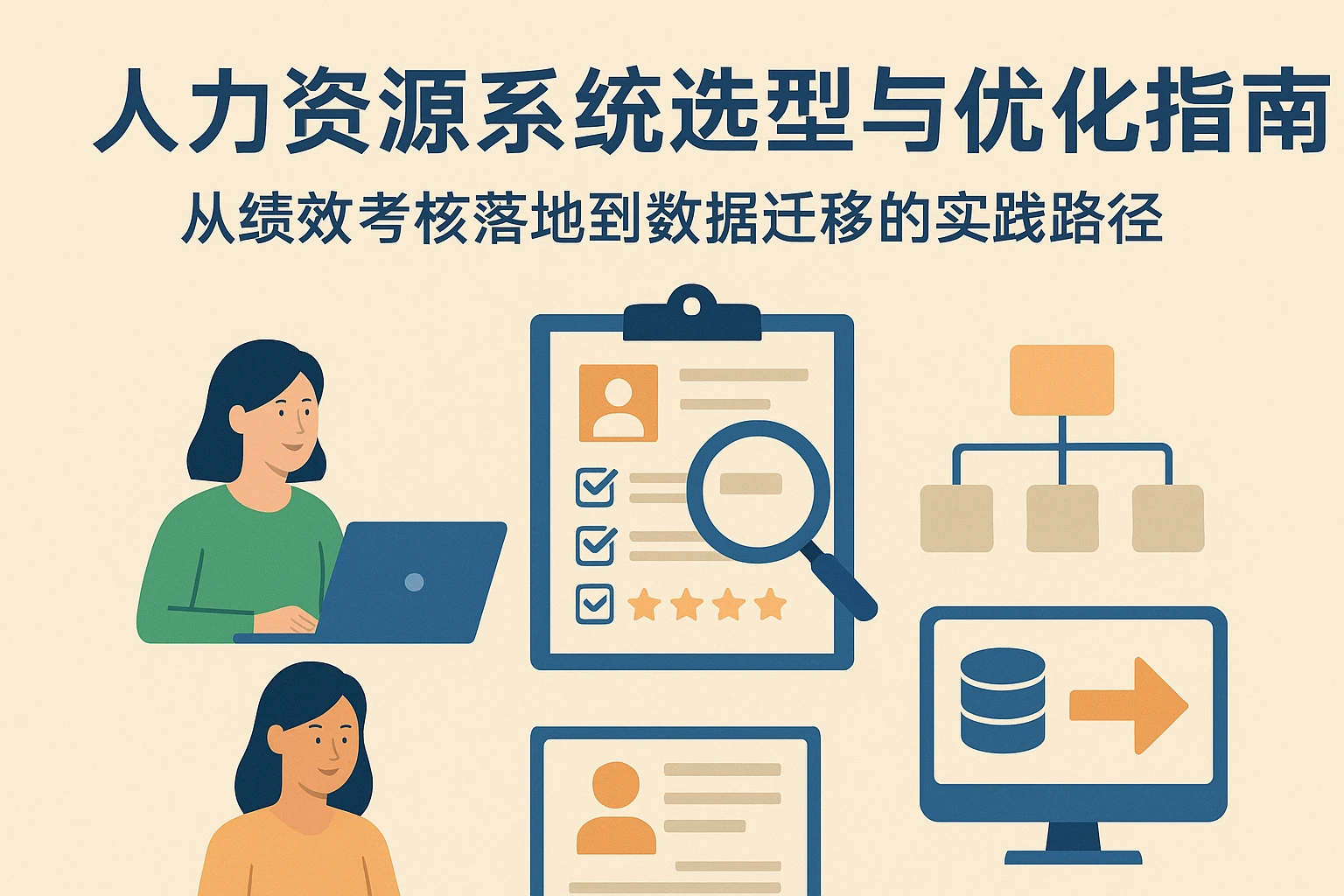 人力资源系统选型与优化指南：从绩效考核落地到数据迁移的实践路径