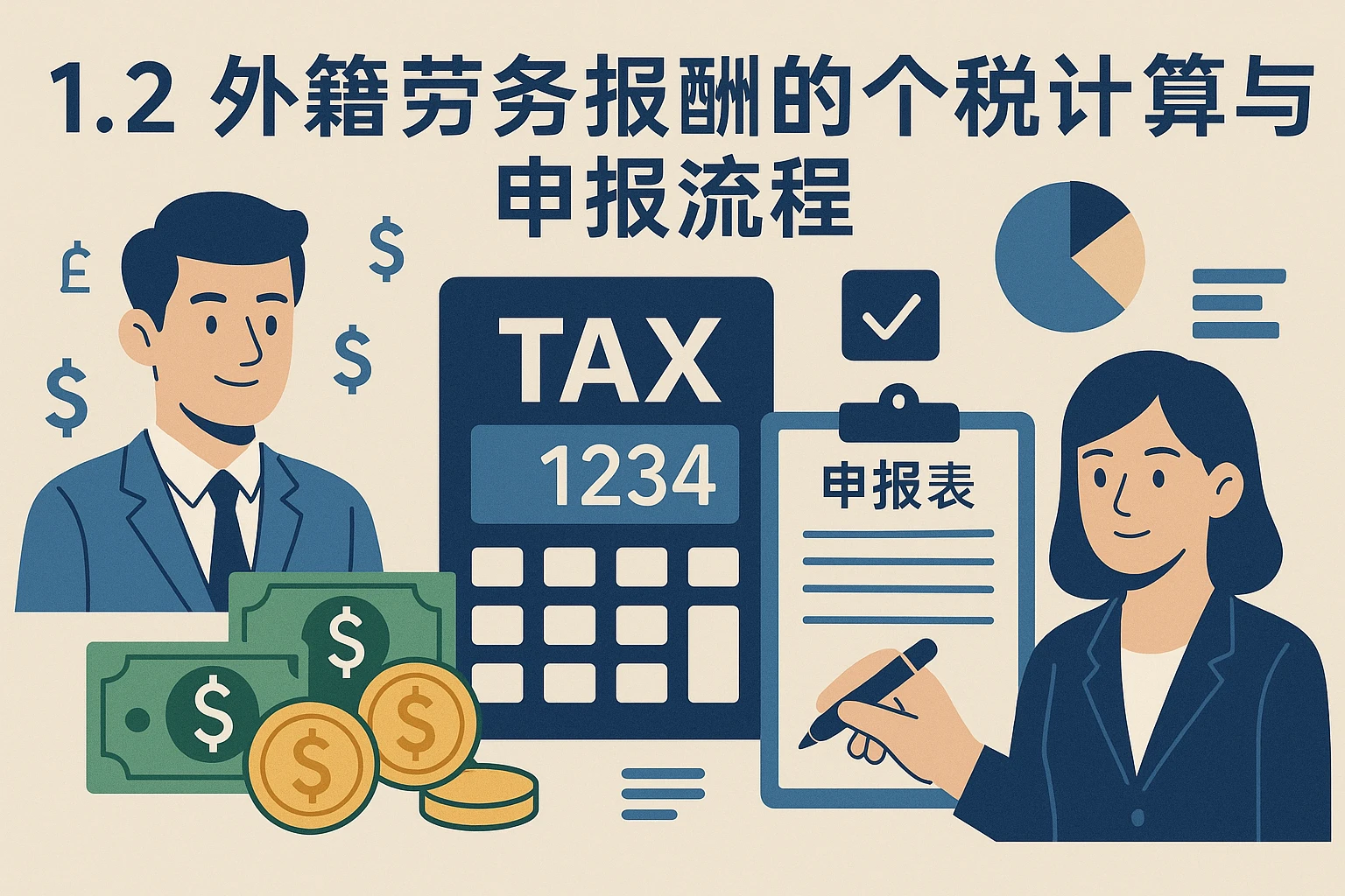 1.2 外籍劳务报酬的个税计算与申报流程
