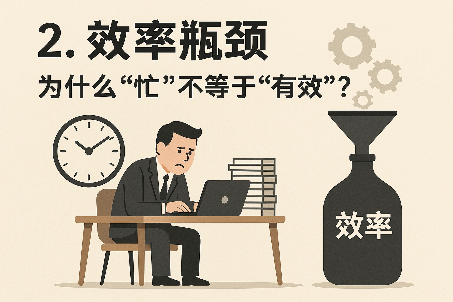 2. 效率瓶颈：为什么“忙”不等于“有效”？