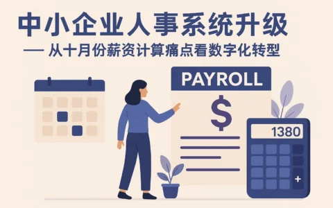 中小企业人事系统升级：从十月份薪资计算痛点看数字化转型