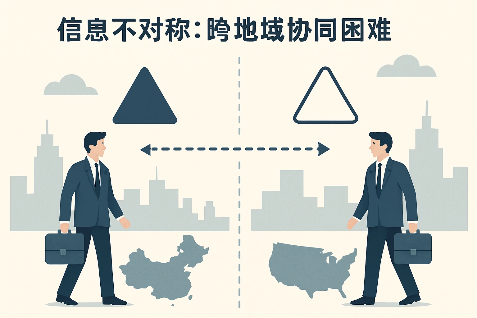 2. 信息不对称：跨地域协同困难