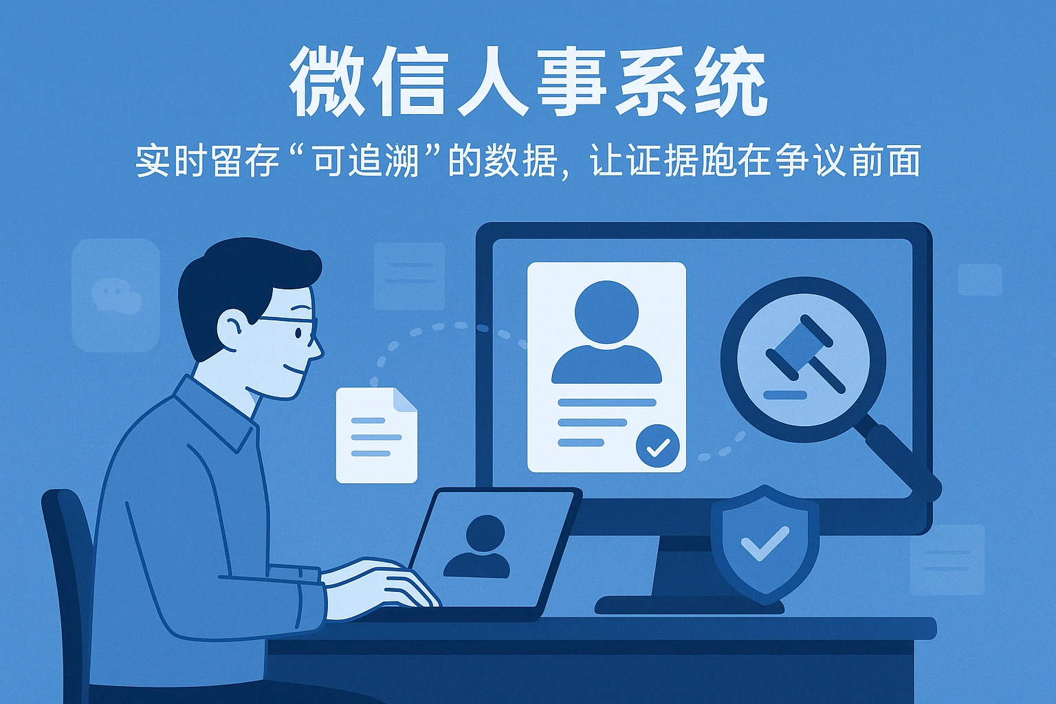 2. 微信人事系统：实时留存“可追溯”的数据，让证据跑在争议前面