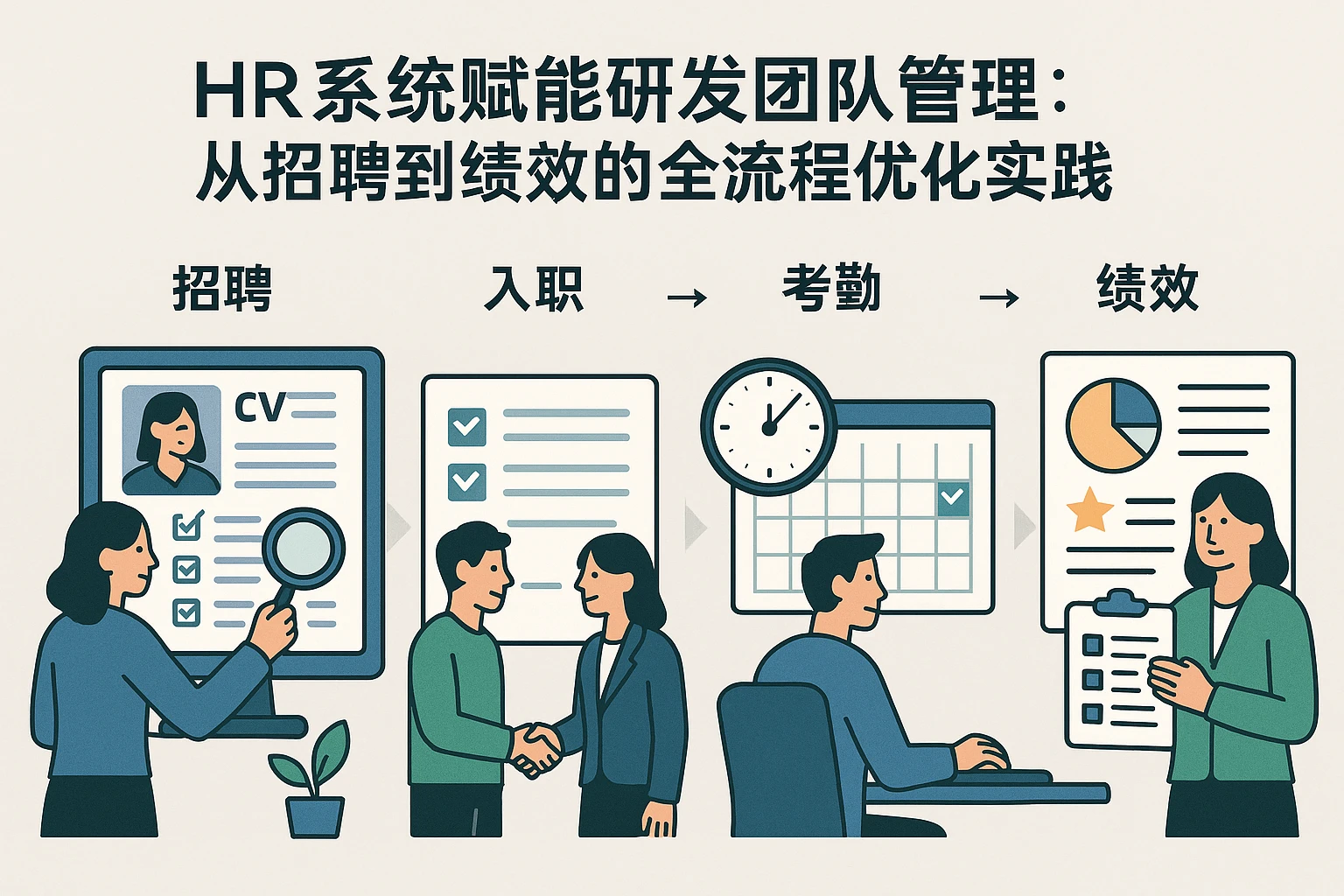 HR系统赋能研发团队管理：从招聘到绩效的全流程优化实践