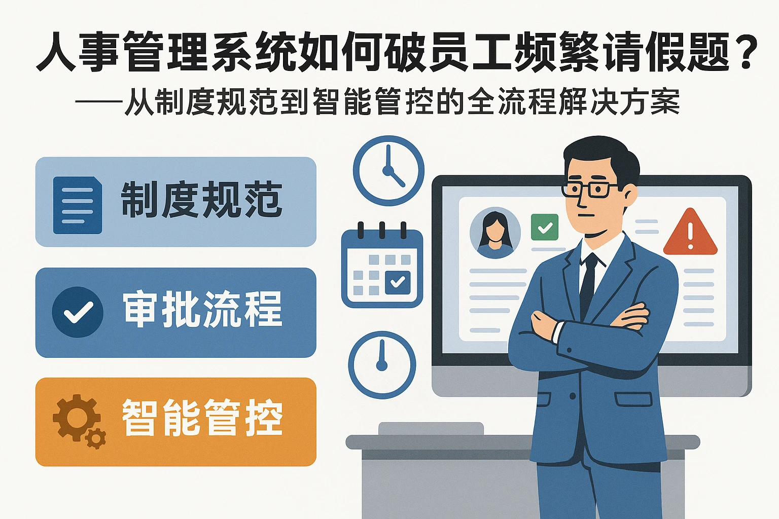 人事管理系统如何破解员工频繁请假难题？——从制度规范到智能管控的全流程解决方案
