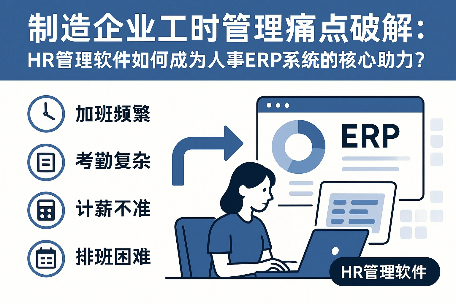 制造企业工时管理痛点破解：HR管理软件如何成为人事ERP系统的核心助力？
