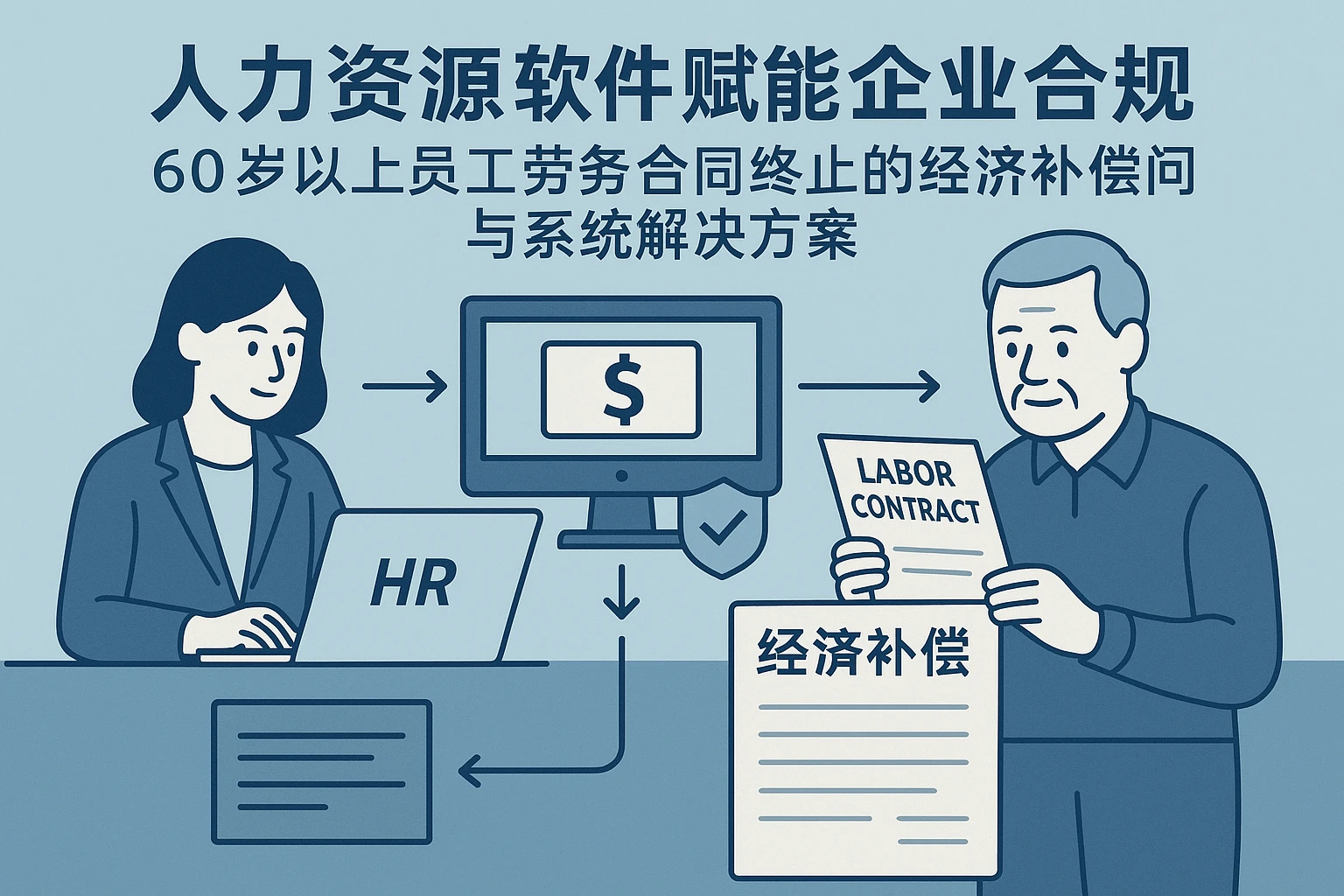 人力资源软件赋能企业合规：60岁以上员工劳务合同终止的经济补偿问题与系统解决方案