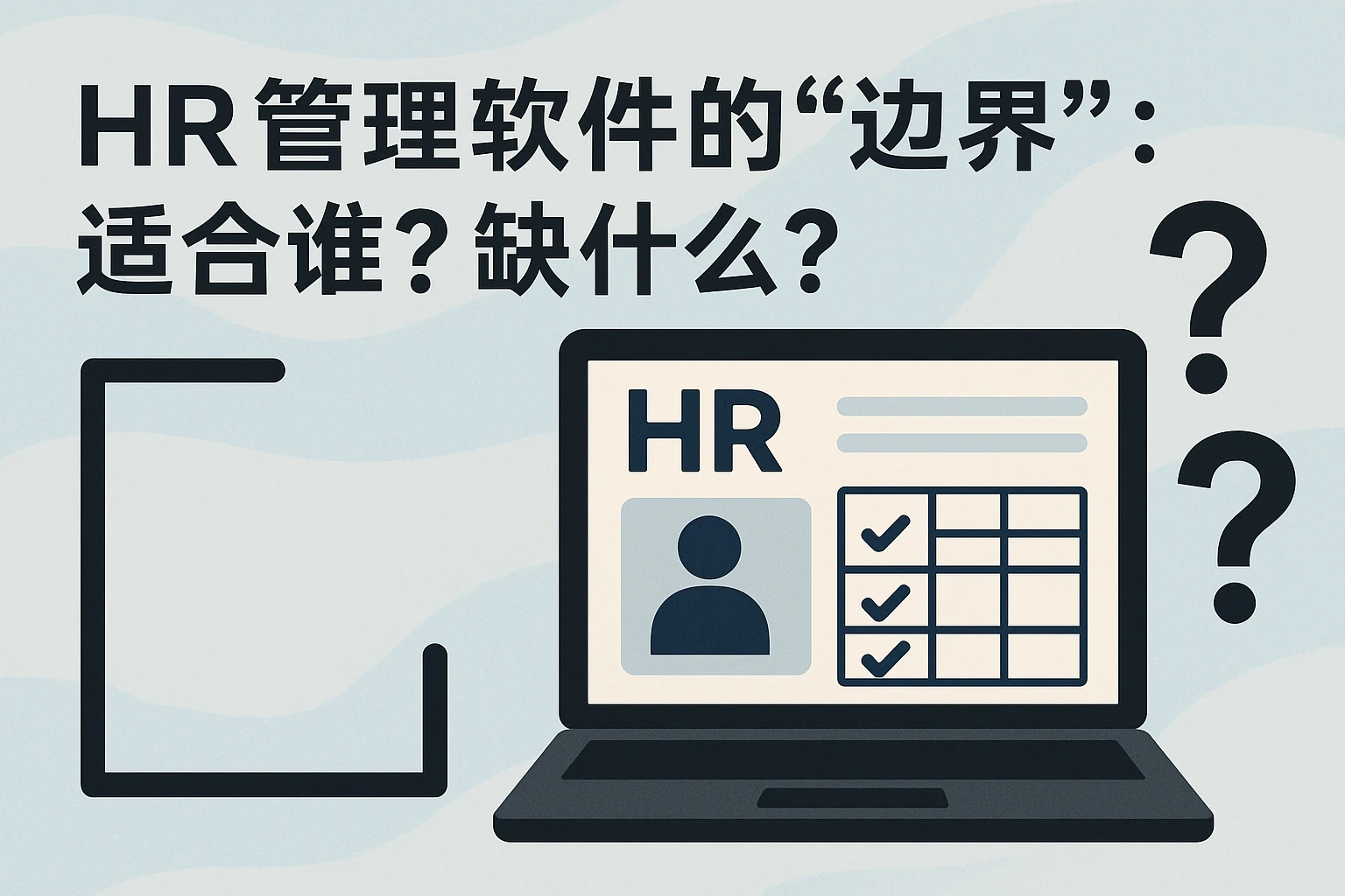 2. HR管理软件的“边界”：适合谁？缺什么？