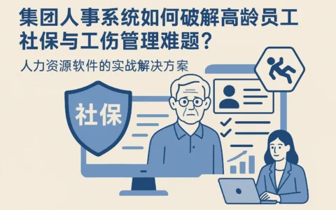 集团人事系统如何破解高龄员工社保与工伤管理难题？人力资源软件的实战解决方案