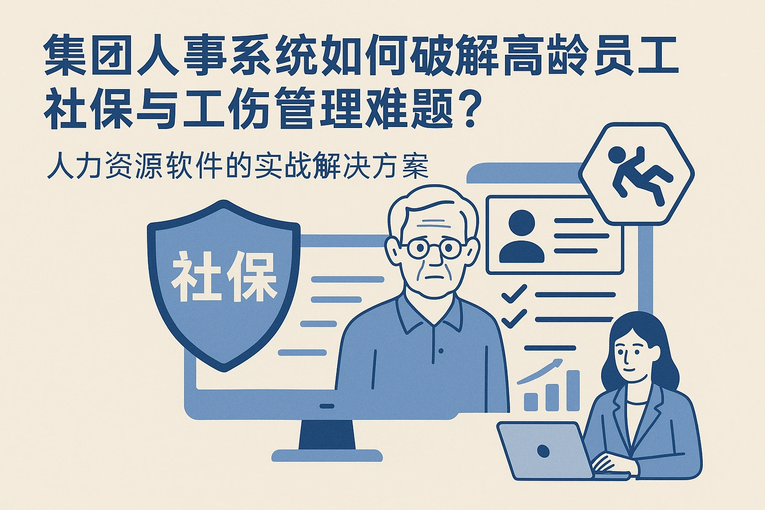集团人事系统如何破解高龄员工社保与工伤管理难题？人力资源软件的实战解决方案