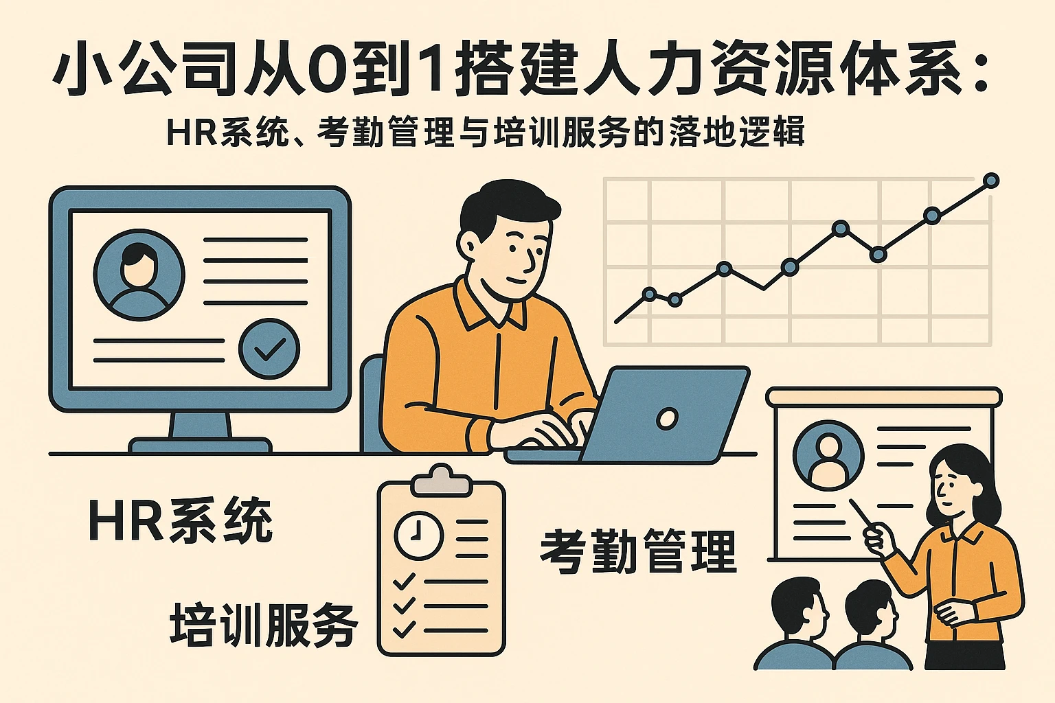 小公司从0到1搭建人力资源体系：HR系统、考勤管理与培训服务的落地逻辑