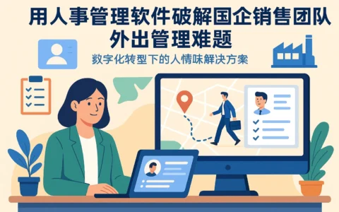 用人事管理软件破解国企销售团队外出管理难题：数字化转型下的人情味解决方案