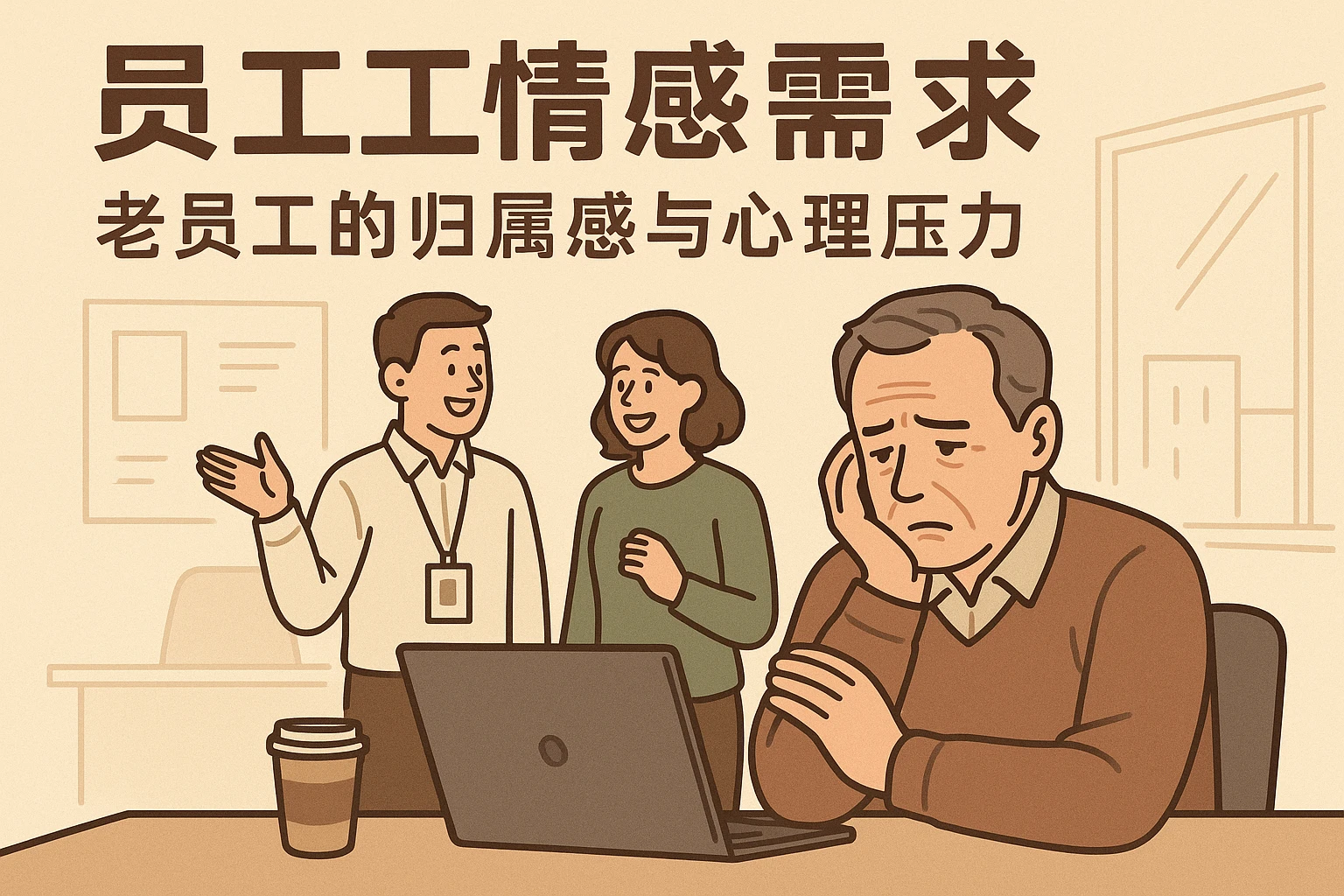 2. 员工情感需求：老员工的归属感与心理压力