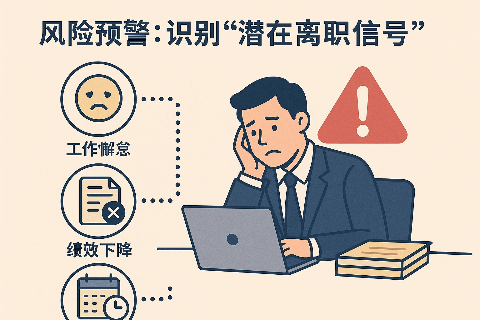 2. 风险预警：识别“潜在离职信号”