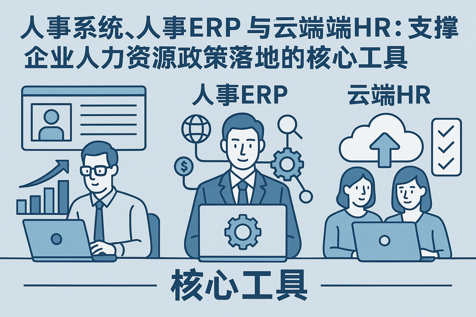 人事系统、人事ERP与云端HR：支撑企业人力资源政策落地的核心工具