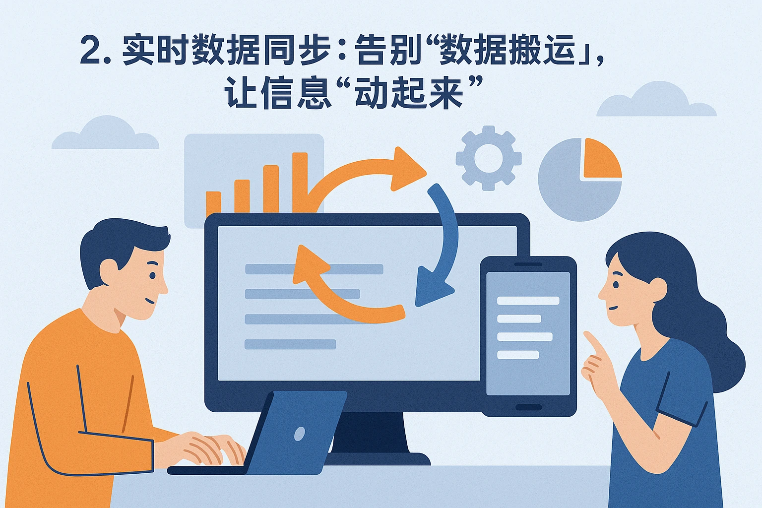 2. 实时数据同步：告别“数据搬运”，让信息“动起来”