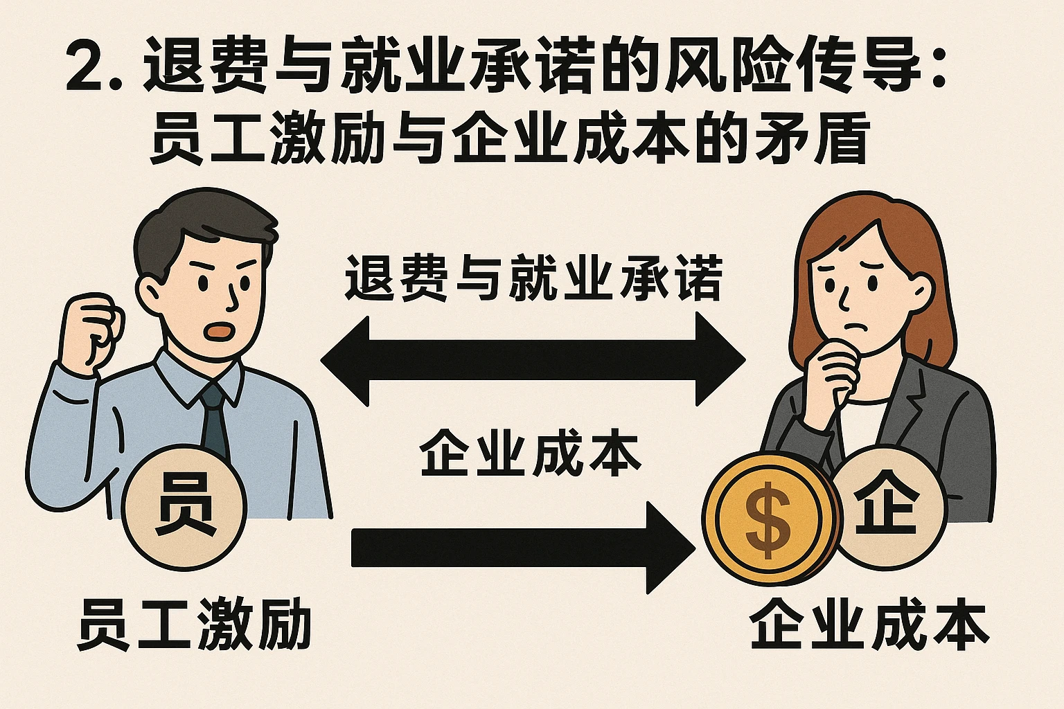 2. 退费与就业承诺的风险传导：员工激励与企业成本的矛盾