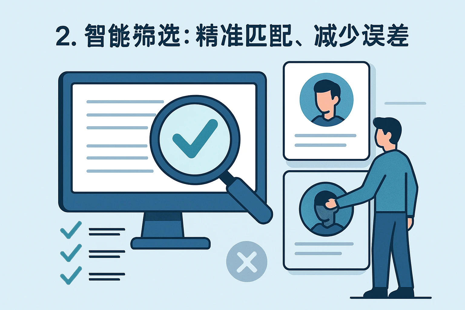 2. 智能筛选：精准匹配，减少误差