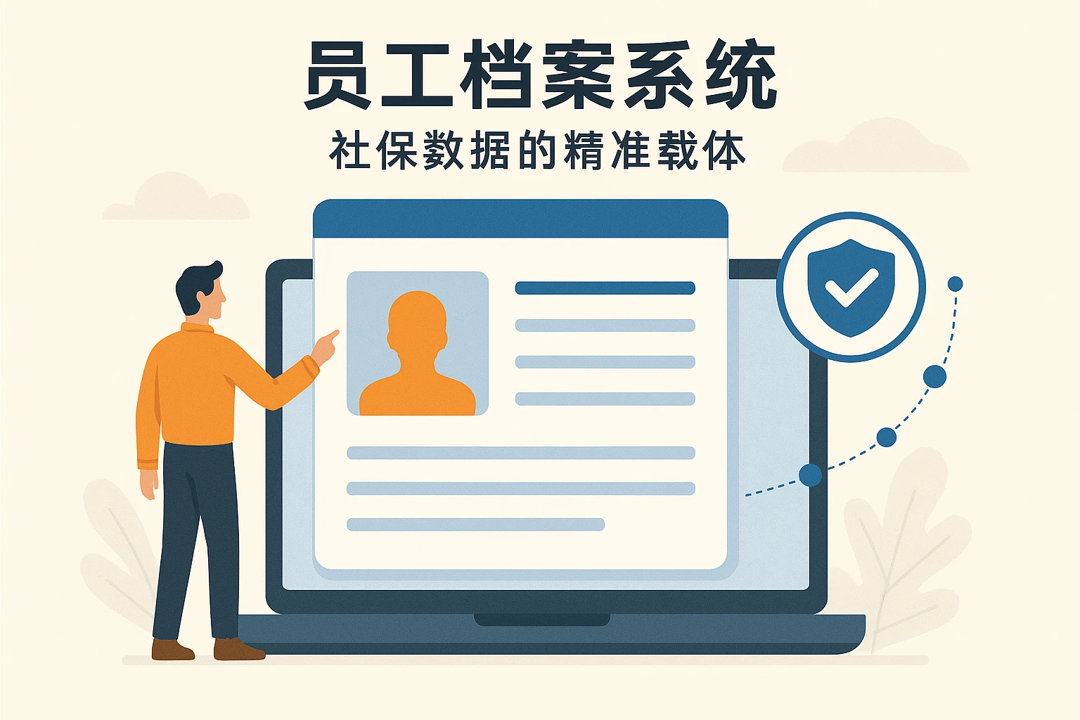 1. 员工档案系统：社保数据的精准载体