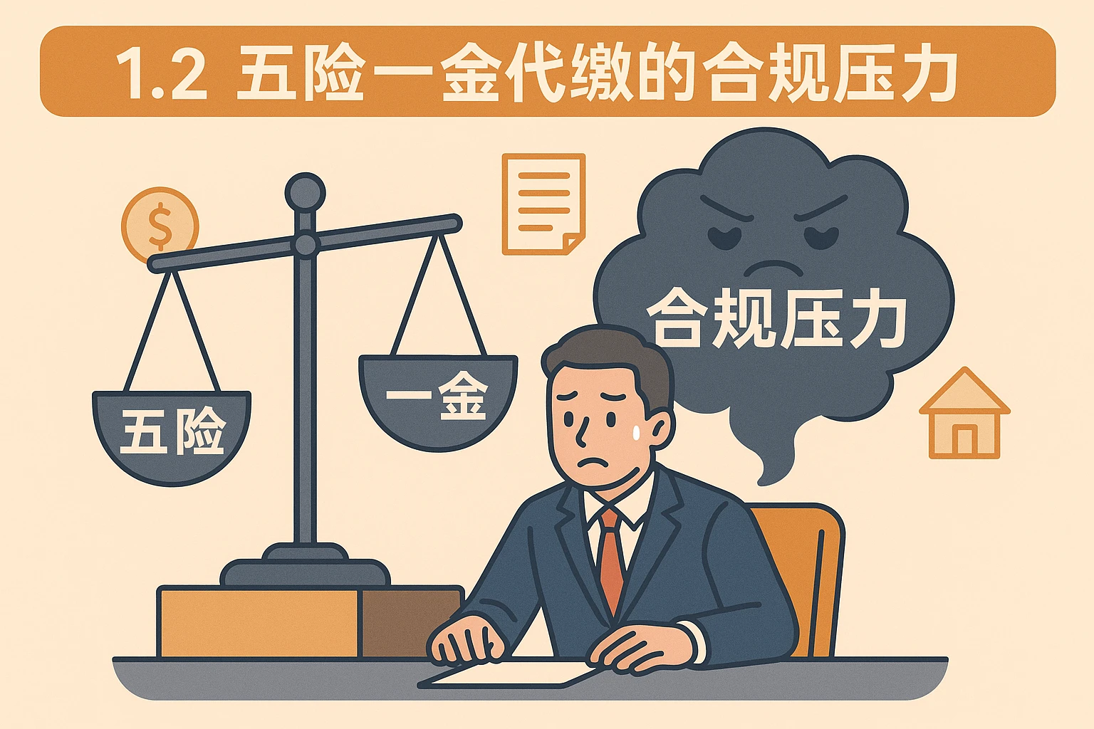 1.2 五险一金代缴的合规压力