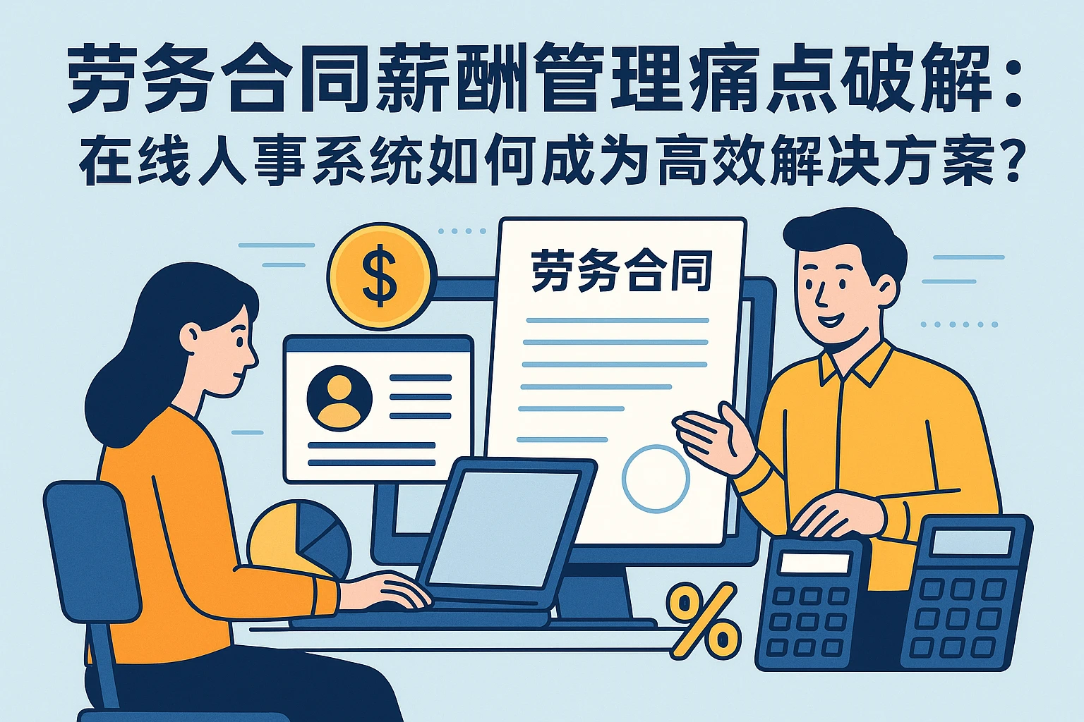 劳务合同薪酬管理痛点破解：在线人事系统如何成为高效解决方案？