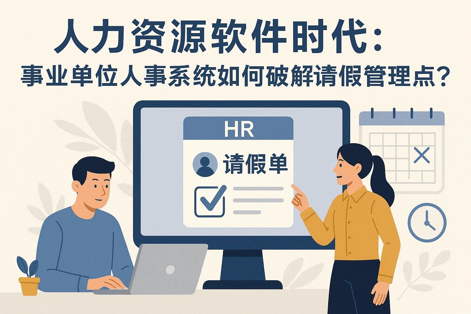 人力资源软件时代：事业单位人事系统如何破解请假管理痛点？