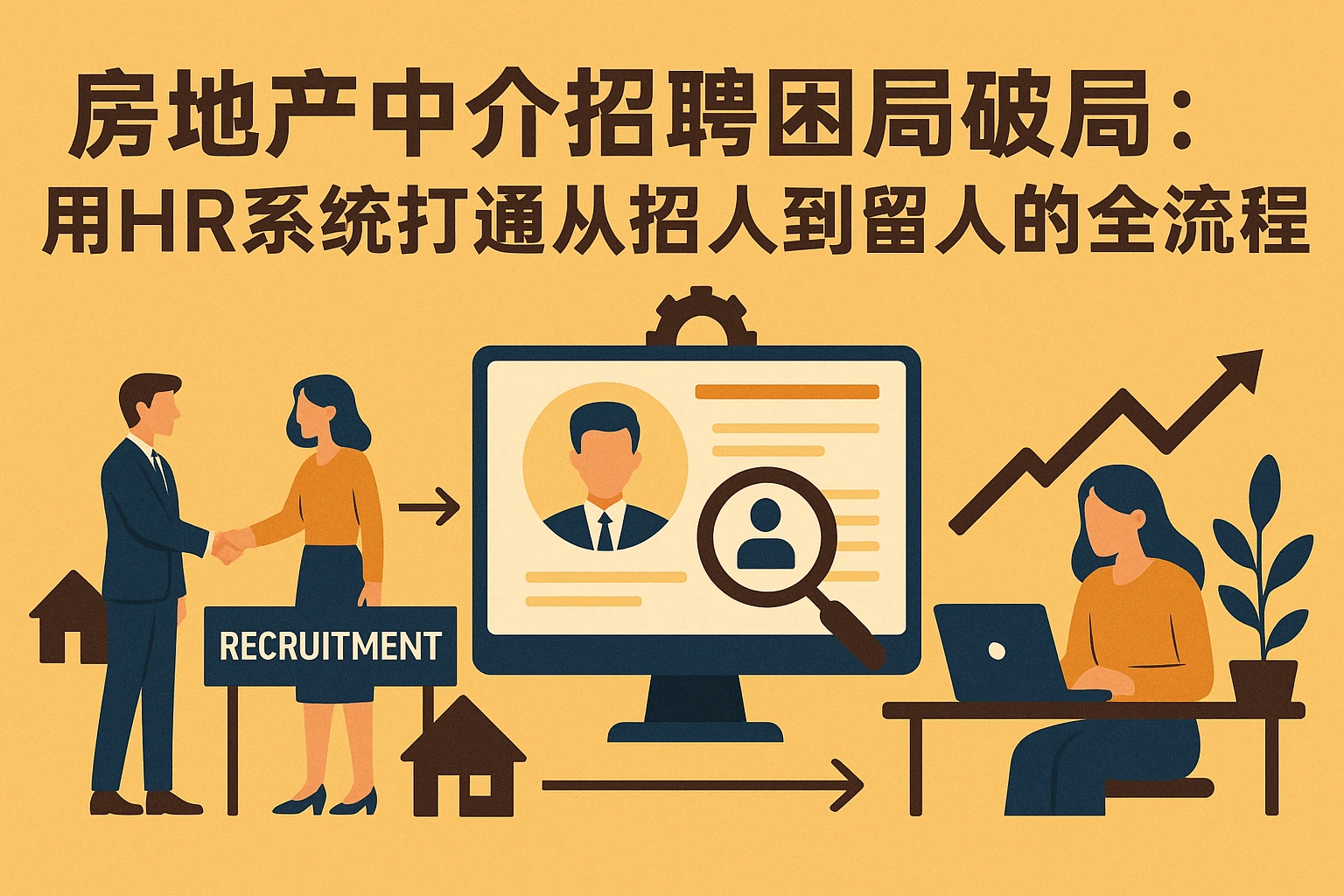 房地产中介招聘困局破局：用HR系统打通从招人到留人的全流程