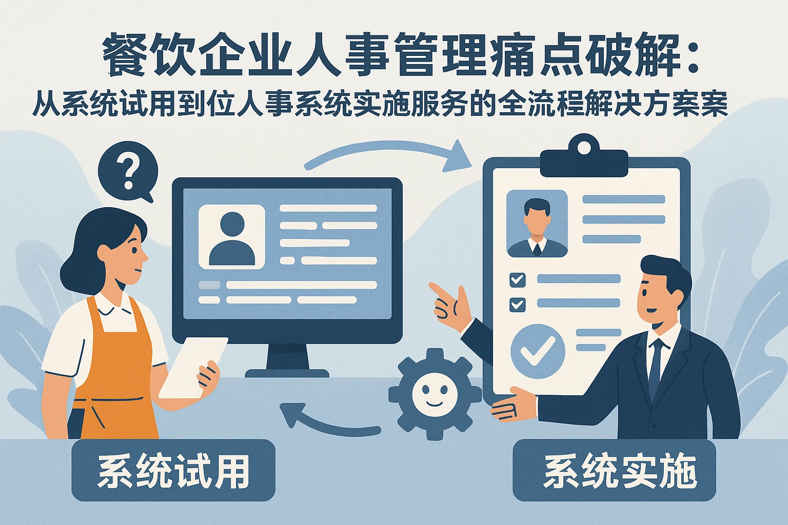 餐饮企业人事管理痛点破解：从系统试用到位人事系统实施服务的全流程解决方案