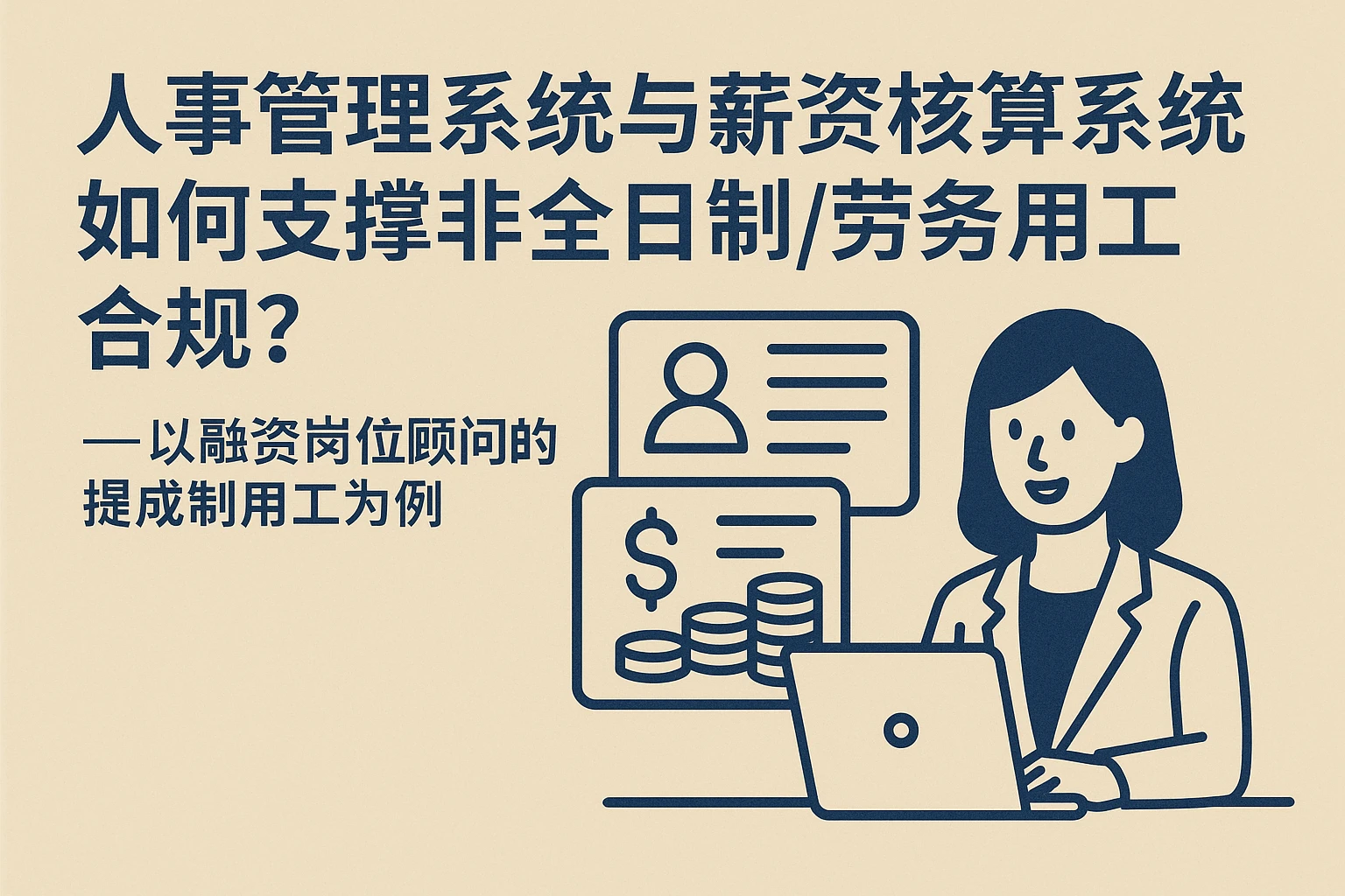 人事管理系统与薪资核算系统如何支撑非全日制/劳务用工合规？——以融资岗位顾问的提成制用工为例