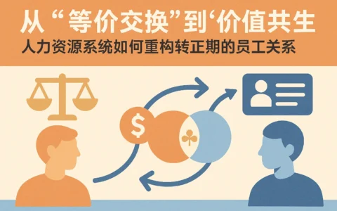 从“等价交换”到“价值共生”：人力资源系统如何重构转正期的员工关系