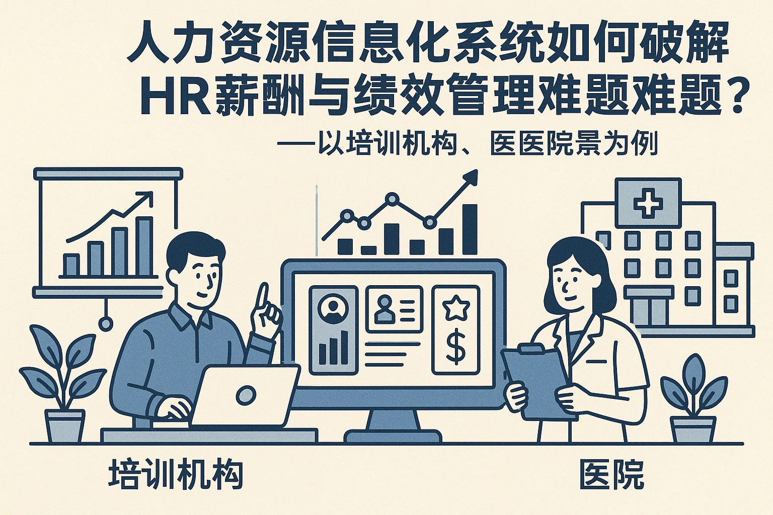 人力资源信息化系统如何破解HR薪酬与绩效管理难题？——以培训机构、医院场景为例