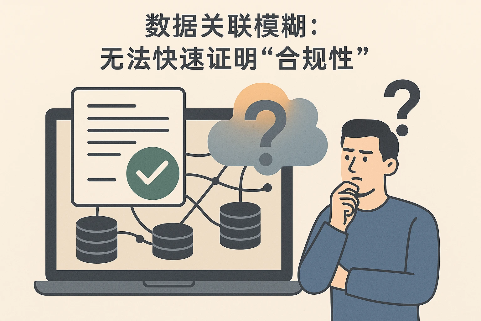 2. 数据关联模糊：无法快速证明“合规性”