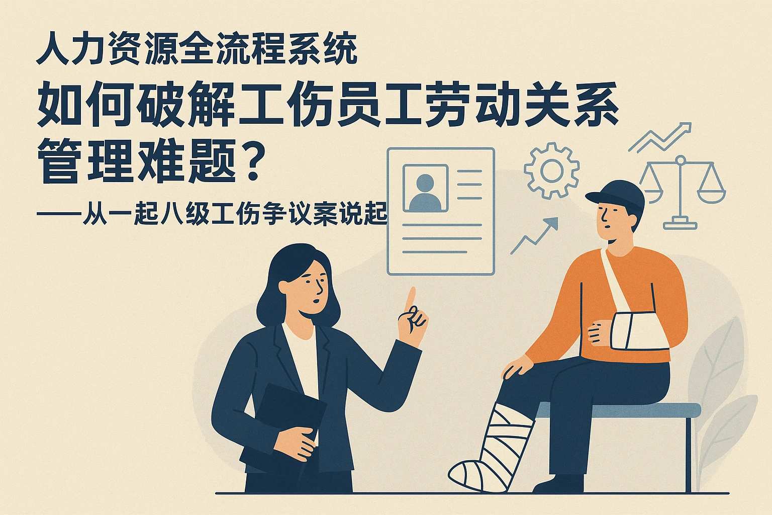 人力资源全流程系统如何破解工伤员工劳动关系管理难题？——从一起八级工伤争议案说起