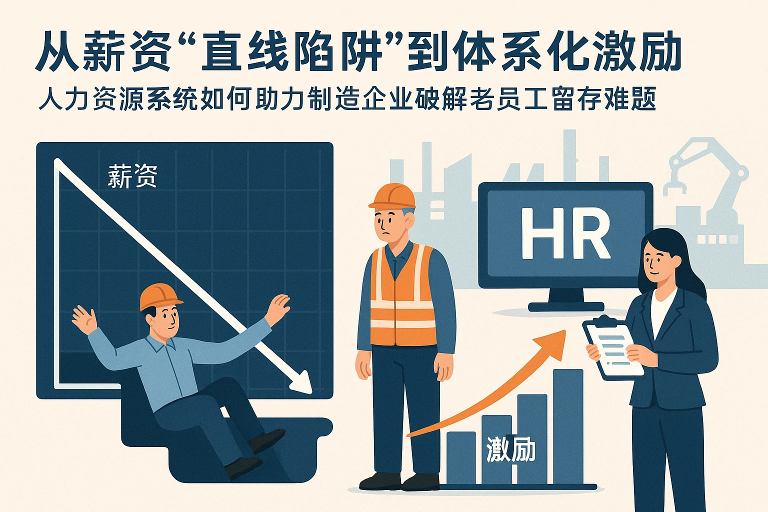 从薪资“直线陷阱”到体系化激励：人力资源系统如何助力制造企业破解老员工留存难题