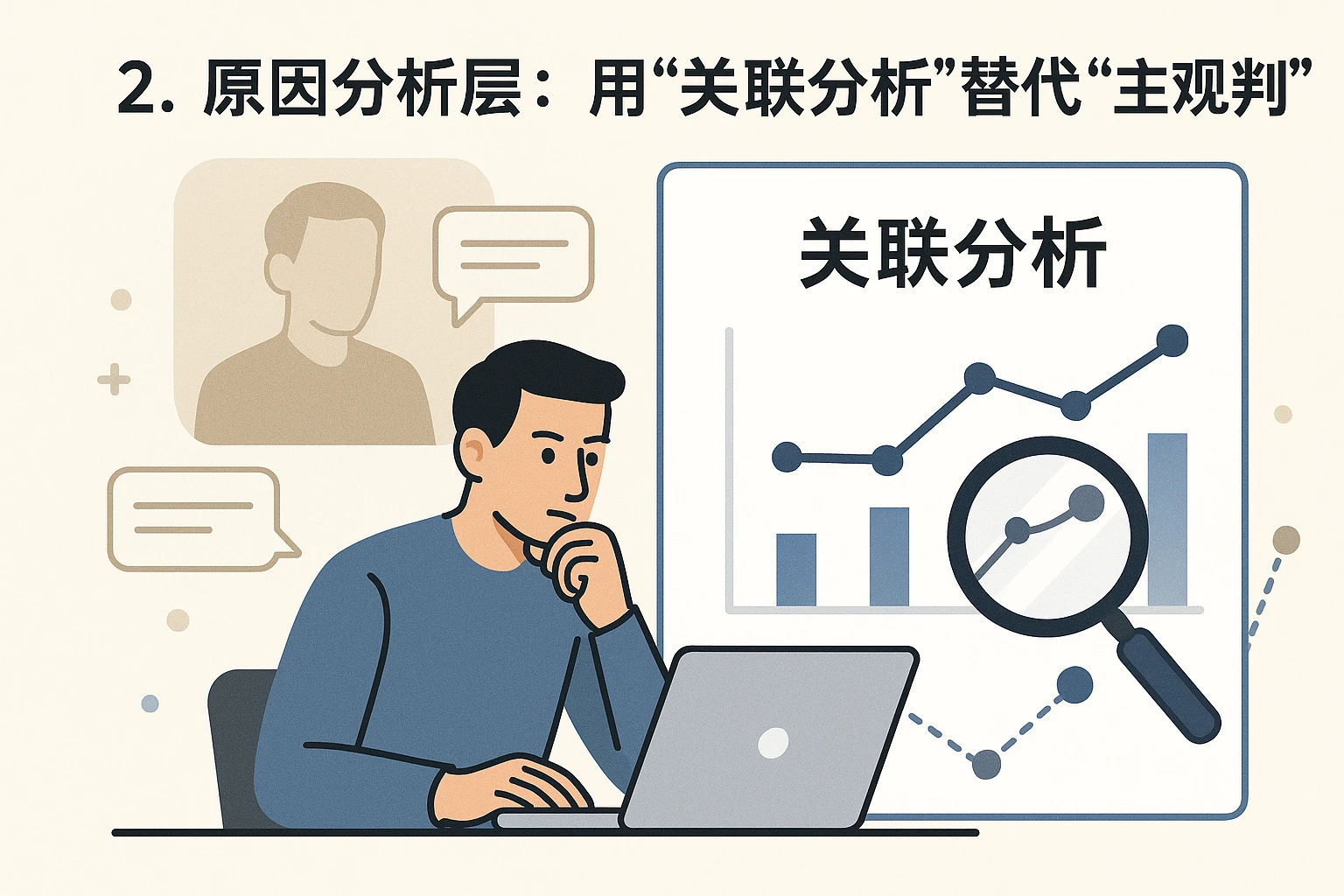 2. 原因分析层：用“关联分析”替代“主观判断”