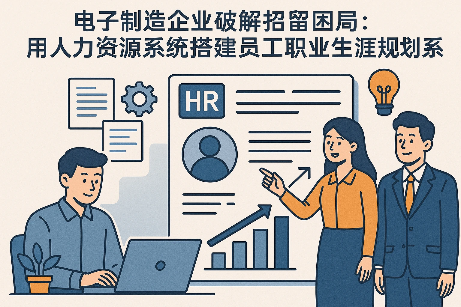 电子制造企业破解招留困局：用人力资源系统搭建员工职业生涯规划体系