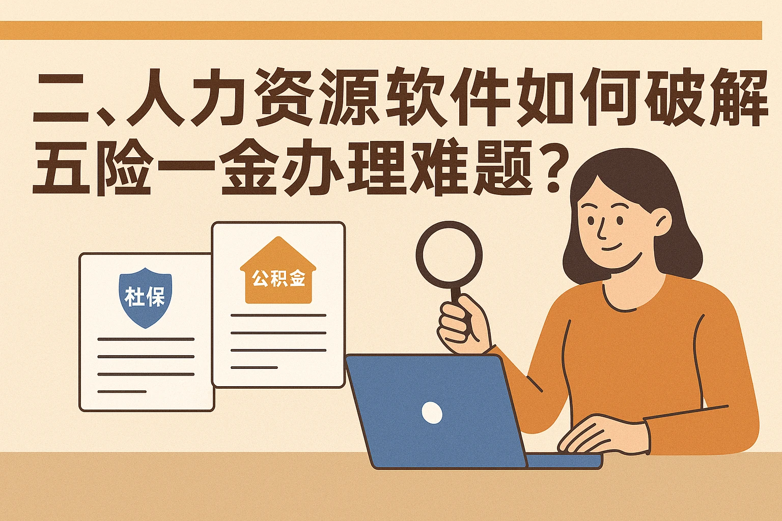 二、人力资源软件如何破解五险一金办理难题？