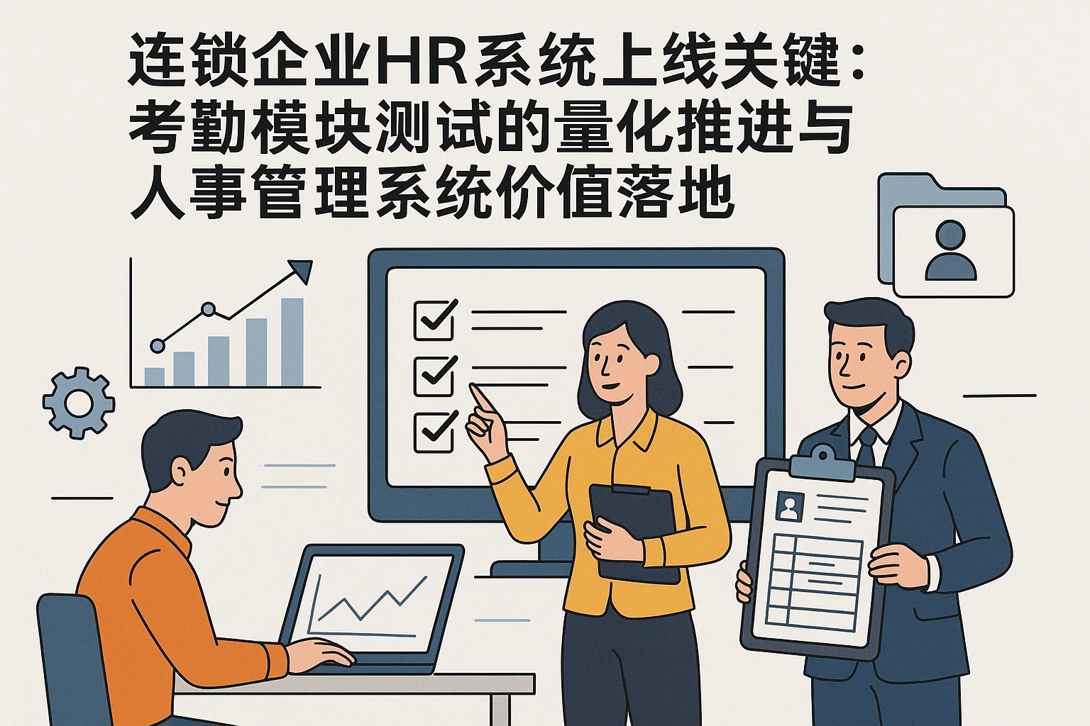 连锁企业HR系统上线关键：考勤模块测试的量化推进与人事管理系统价值落地