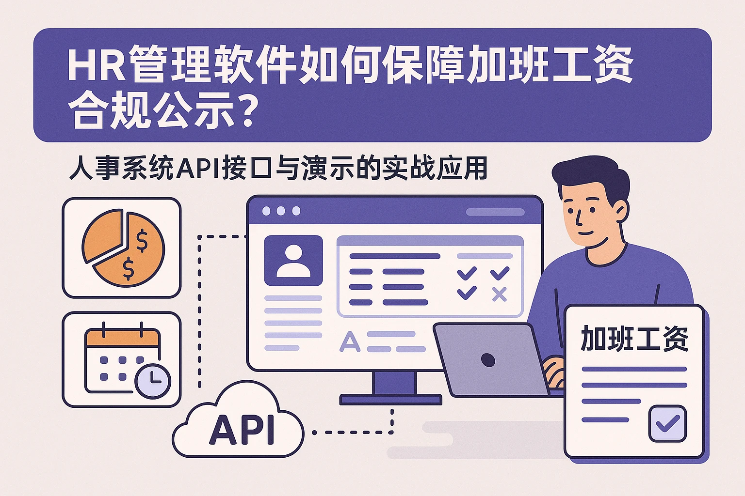 HR管理软件如何保障加班工资合规公示？人事系统API接口与演示的实战应用
