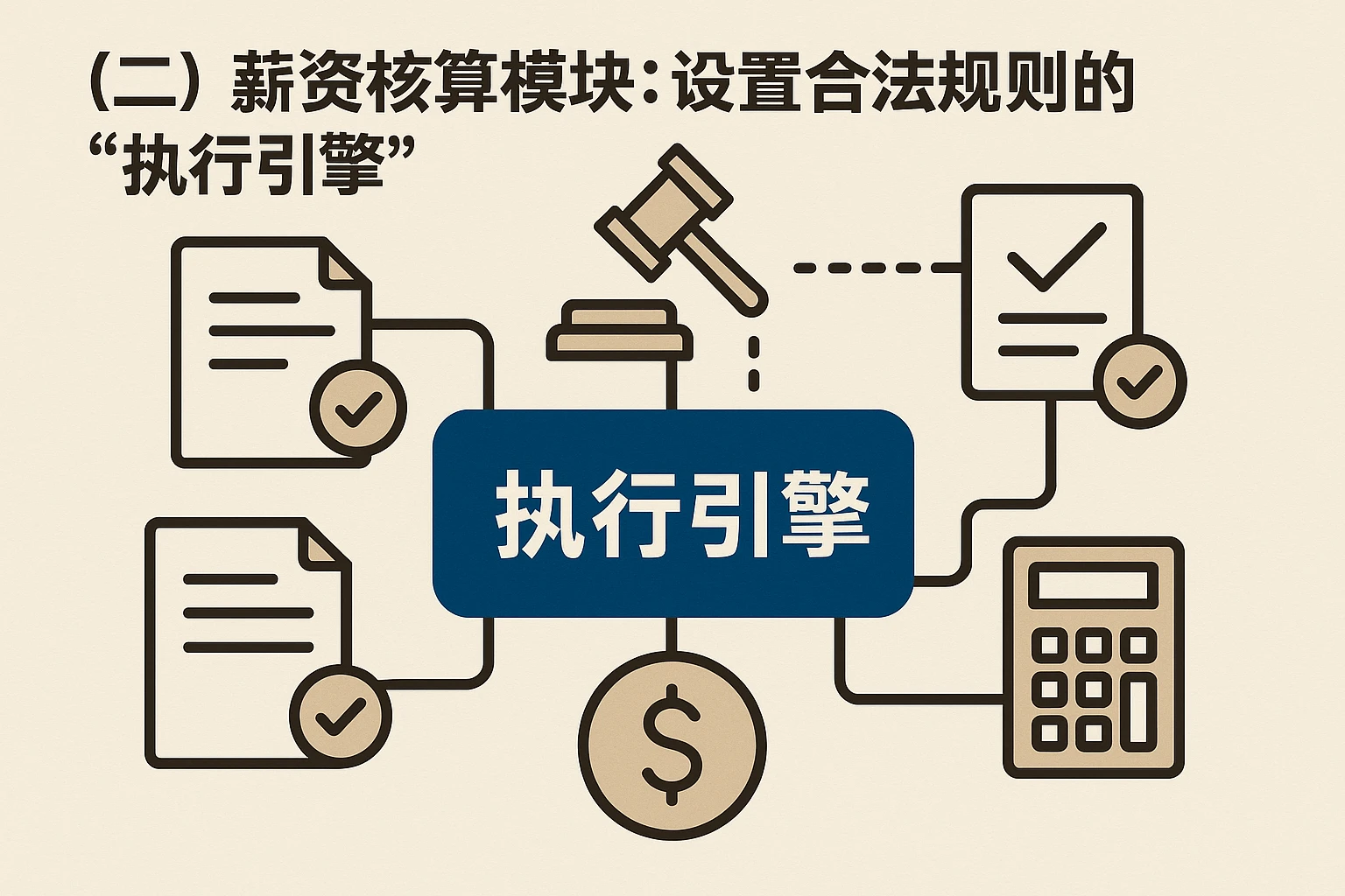 （二）薪资核算模块：设置合法规则的“执行引擎”