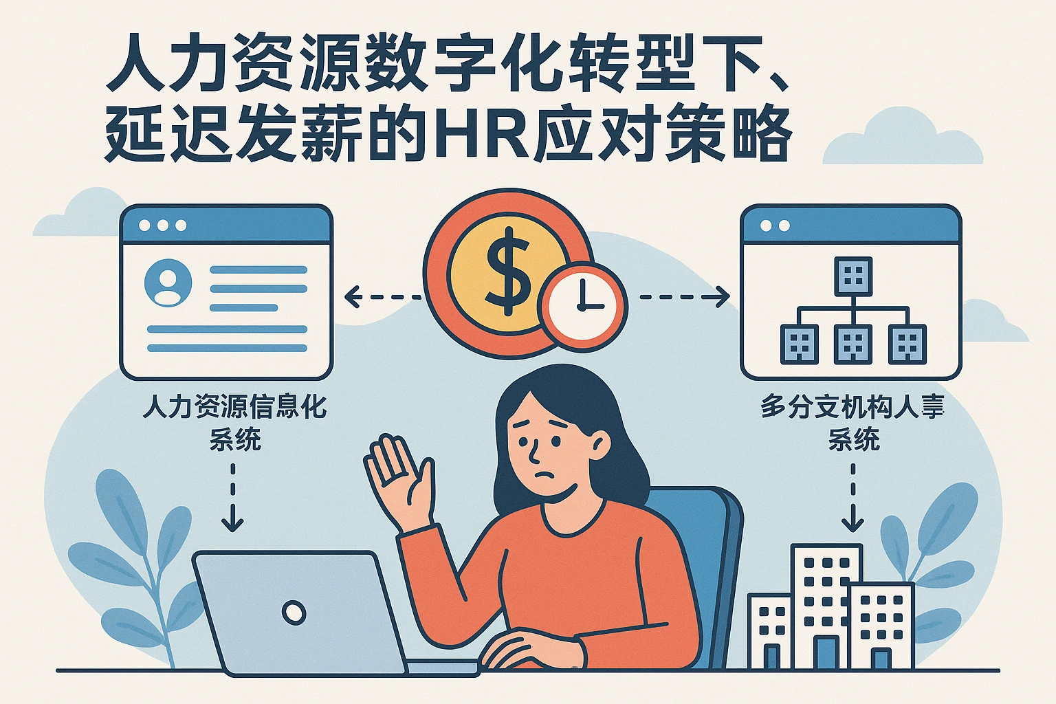 人力资源数字化转型下，延迟发薪的HR应对策略——以人力资源信息化系统与多分支机构人事系统为支撑